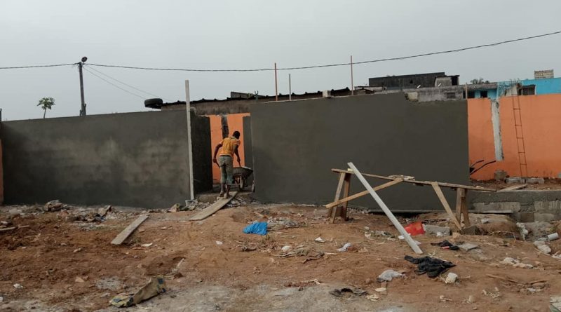 Visite du chantier du complexe sportif d&rsquo;Abobo